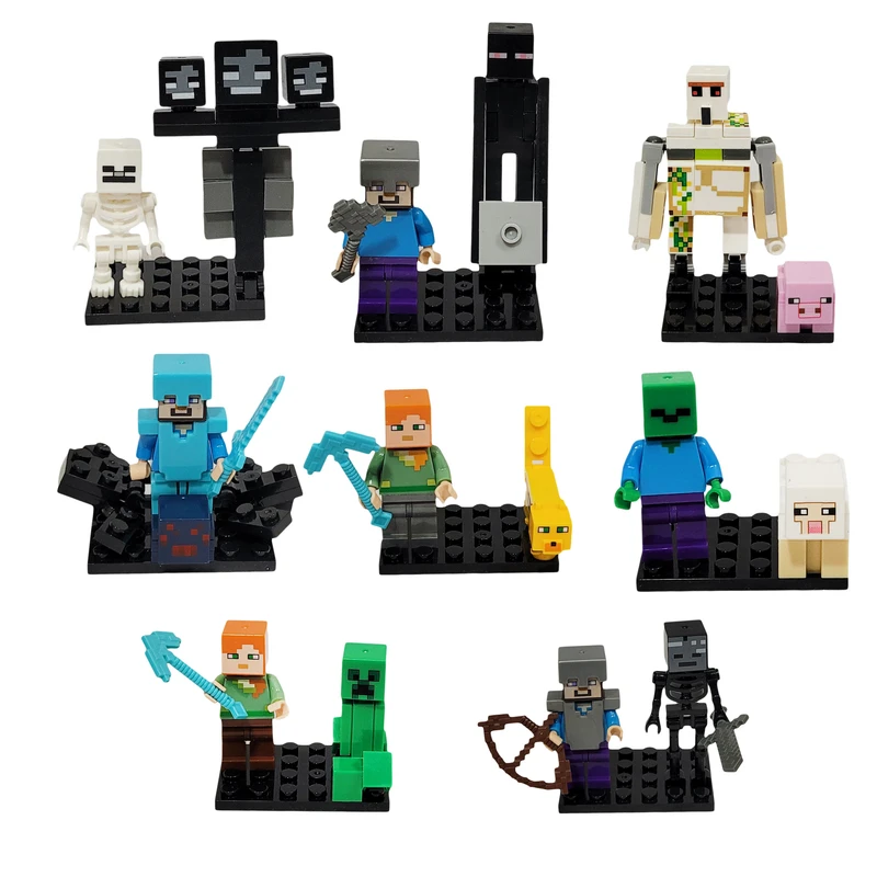 ساختنی مدل مینی فیگور ماینکرافت کد 3434 مجموعه 8 عددی
