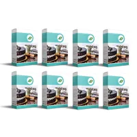 پودر کیک کاکائو جمع - 500 گرم بسته 8 عددی 