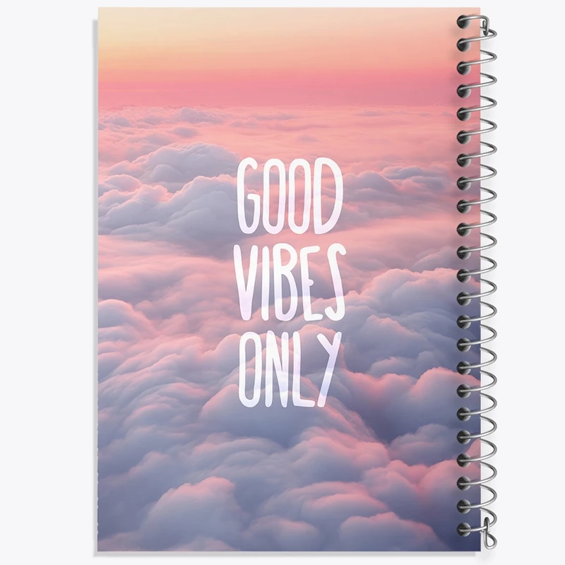 دفتر لیست خرید 50 برگ خندالو طرح Good Vibes Only کد F82