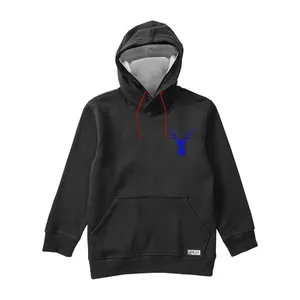 هودی مردانه مدل گوزن کد K32 رنگ مشکی