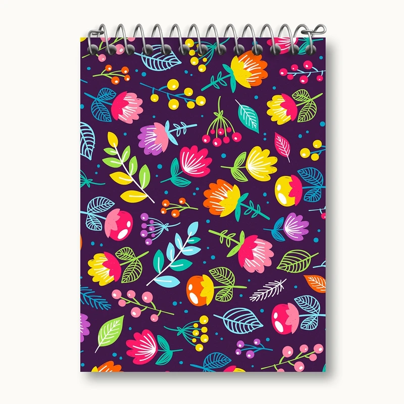 دفتر یادداشت 50 برگ خندالو مدل گل گلی کد 29069