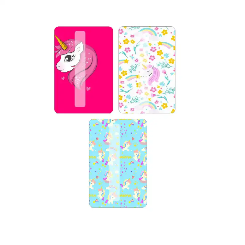 استیکر کارت طرح یونیکورن بسته 3 عددی