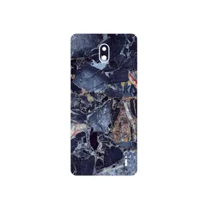 MAHOOT Broken black marble Cover Sticker for Nokia 1 Plus