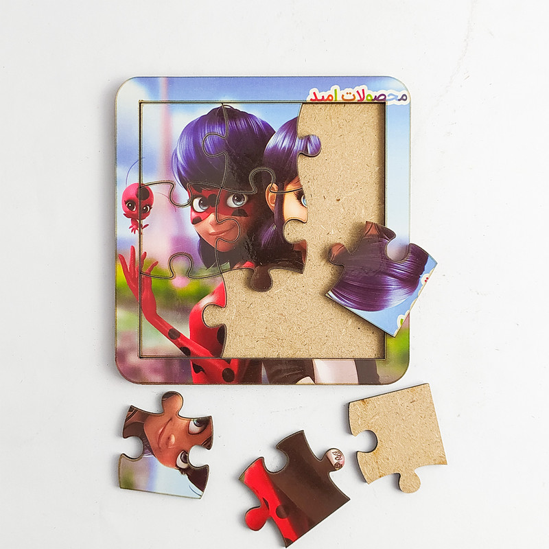 پازل 9 تکه محصولات امید مدل کارتون مجموعه دو عددی