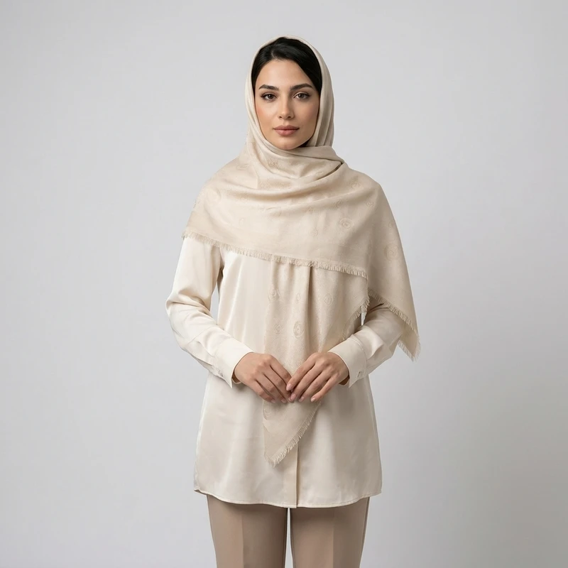 روسری زنانه مدل CH 22167625 چهار فصل کد 1