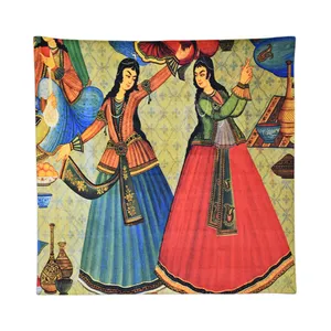 رومیزی مدل مخمل طرح بزم کد 116