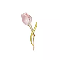 گل سینه زنانه مدل غنچه لاله کد 00696