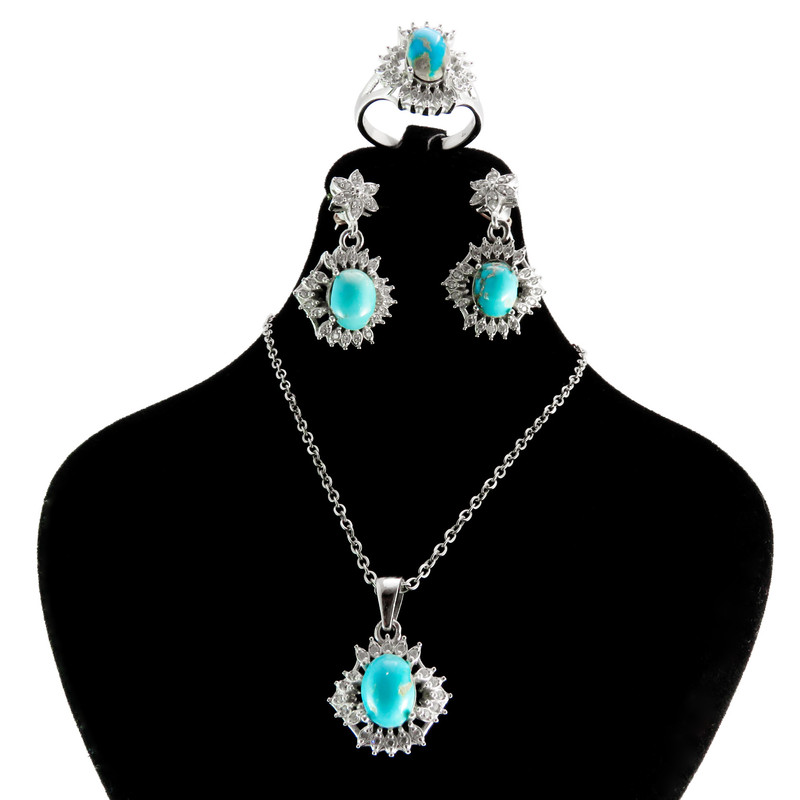 نیم ست نقره زنانه کد AV009 نیم ست نقره زنانه کد AV009