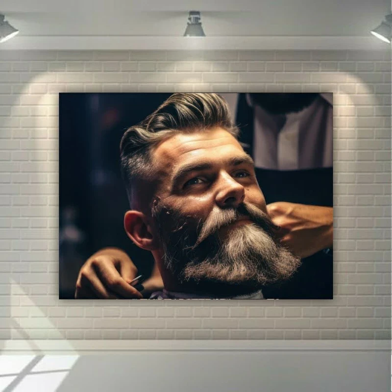  پوستر دیواری طرح آرایشگاه مردانه کد FP10448
