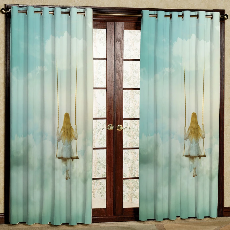  پرده بارمان دکور طرح تاب مدل هازان پانچی کد 2265 W سایز 140x280 سانتی متر