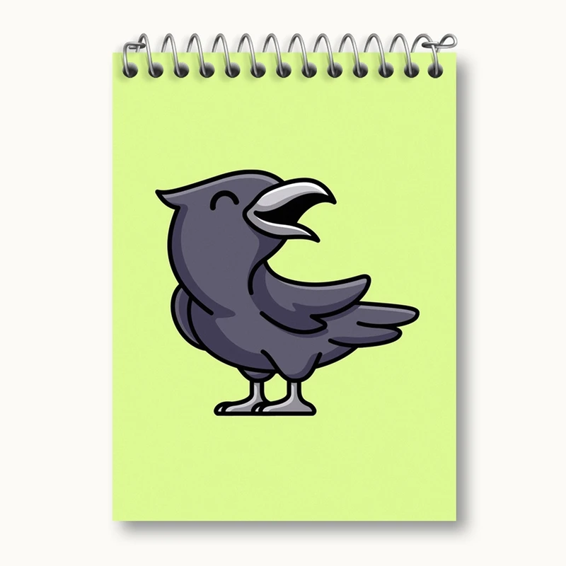 دفتر یادداشت 50 برگ خندالو مدل حیوانات بامزه کلاغ کد 28178