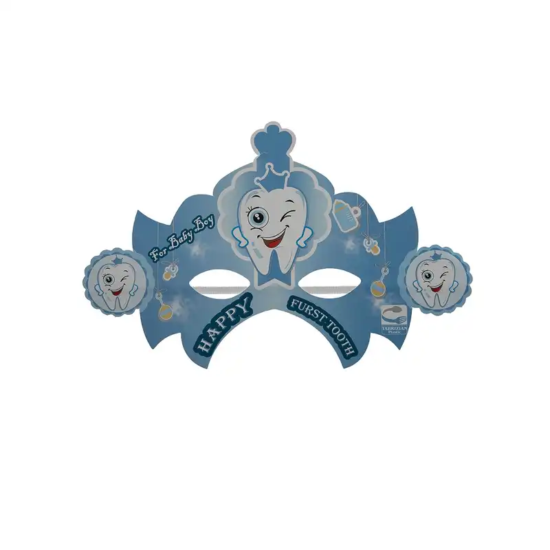 ابزار مهمانی مدل عینک تم تولد طرح دندانی بسته 6 عددی