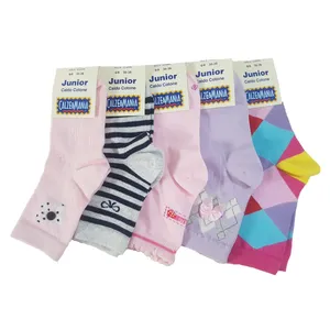 جوراب دخترانه مدل ایتالیایی کد 5444 مجموعه 5 عددی