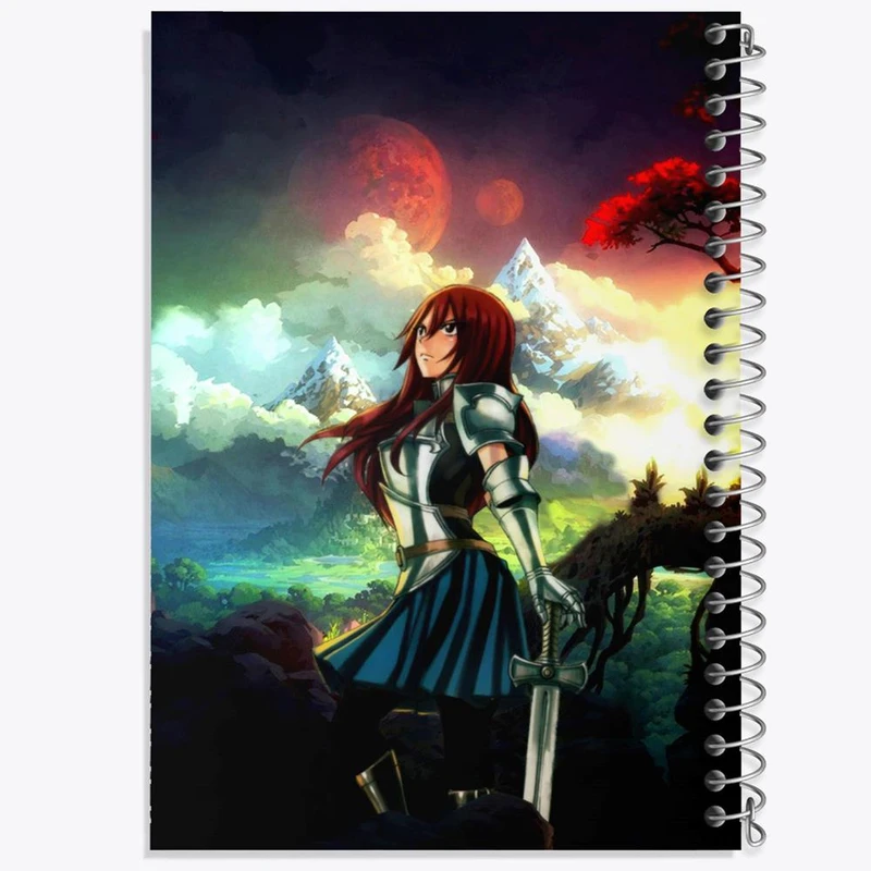 دفتر نقاشی 50 برگ خندالو مدل ارزا انیمه فری تیل Fairy Tail کد 16528