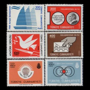 تمبر یادگاری مدل خارجی مجموعه 6 عددی 