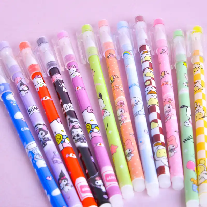 روان نویس مدل رنگی طرح کرومی و ملودی بسته 12 عددی