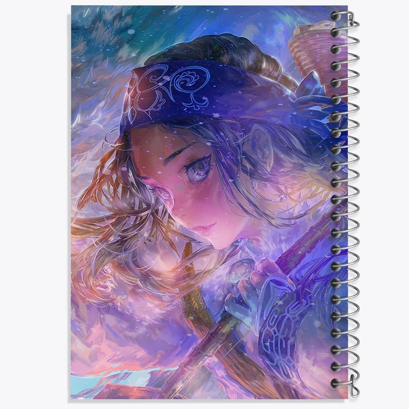 دفتر نقاشی 50 برگ خندالو مدل اسیرپا انیمه کامویی Golden Kamuy کد 23738