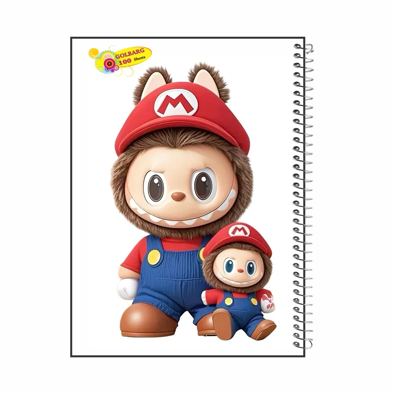 دفتر مشق 100 برگ گلبرگ مدل لبوبو کد 8620