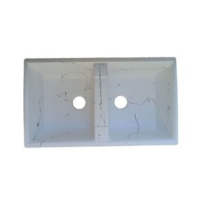 سینک ظرفشویی گرانیت توکار دو لگنه مدل SGWB2V