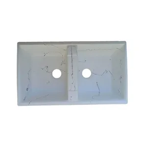 سینک ظرفشویی گرانیت توکار دو لگنه مدل SG-WB2V