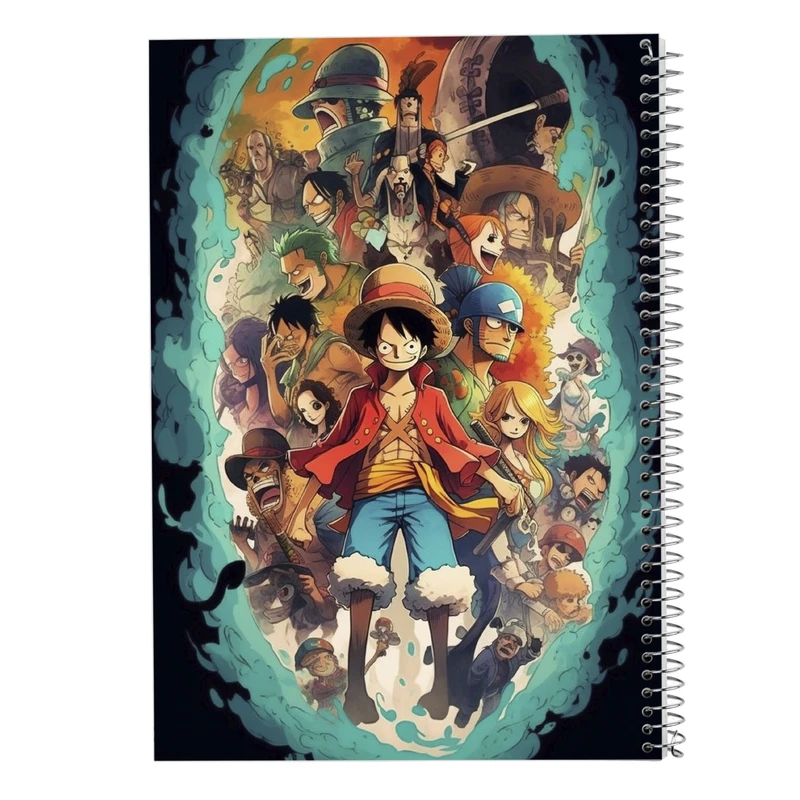 دفتر مشق 100 برگ مدوپد مدل وان پیس One Piece کد DF10711