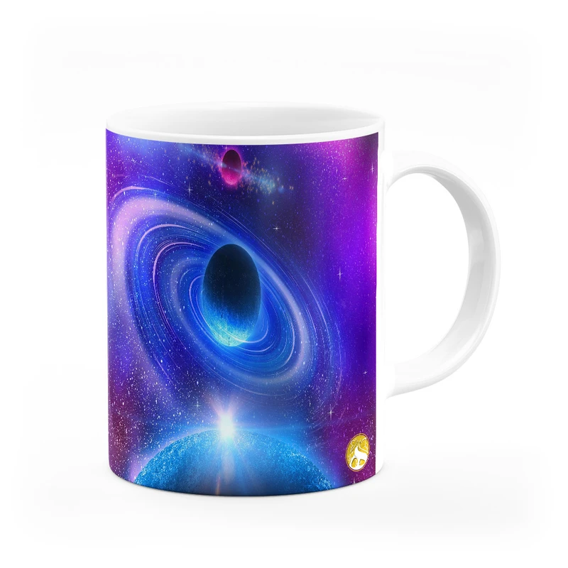 ماگ هومرو طرح گلکسی کهکشان مدل MG8703