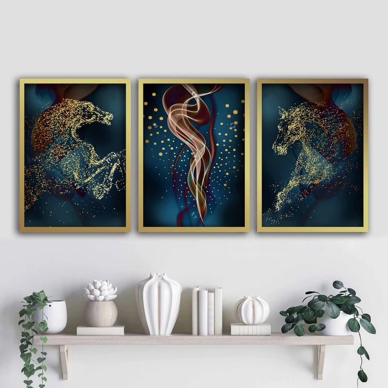  تابلو آتریسا طرح مدرن مدل AT0034 مجموعه 3 عددی