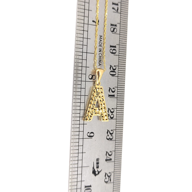 گردنبند طلا 18 عیار طلا و جواهرسازی افرا مدل حرف ای 130078 گردنبند طلا 18 عیار طلا و جواهرسازی افرا مدل حرف ای 130078