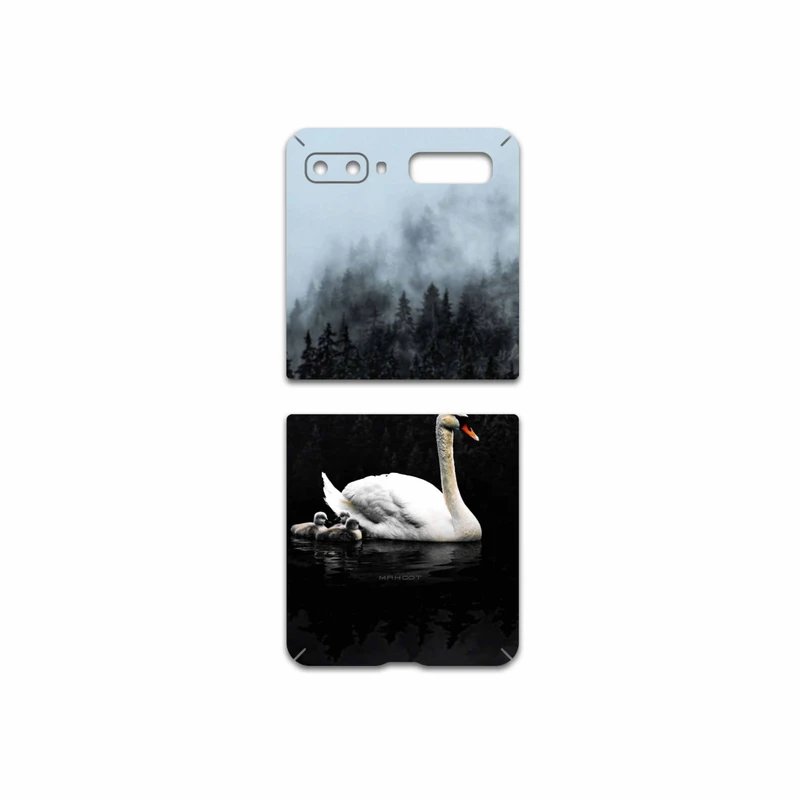 برچسب پوششی ماهوت مدل Swan-Lake مناسب برای گوشی موبایل سامسونگ Galaxy Z Flip