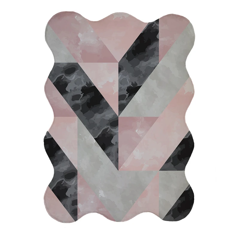 پادری مدل دالبر طرح سنگ کد 8642 سایز 80x110 سانتی متر