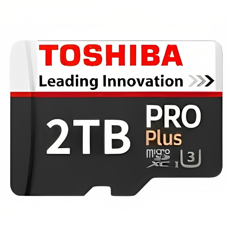 کارت حافظه MicroSDXC توشیبا مدل Pro Plus 2 TB کلاس 10 استاندارد UHS-I U3 سرعت 100MBps ظرفیت دو ترابایت 