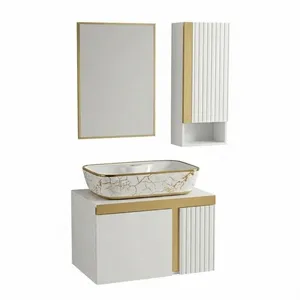 ست کابینت و روشویی مدل گلدن  به همراه آینه و باکس 