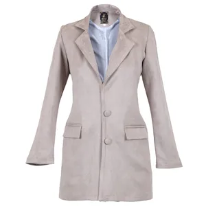 پالتو زنانه مدل سوییت رنگ طوسی