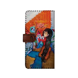 کیف پول چرمی ترمه طراحان ایده مدل بنددار خلوت دنج کد snm001
