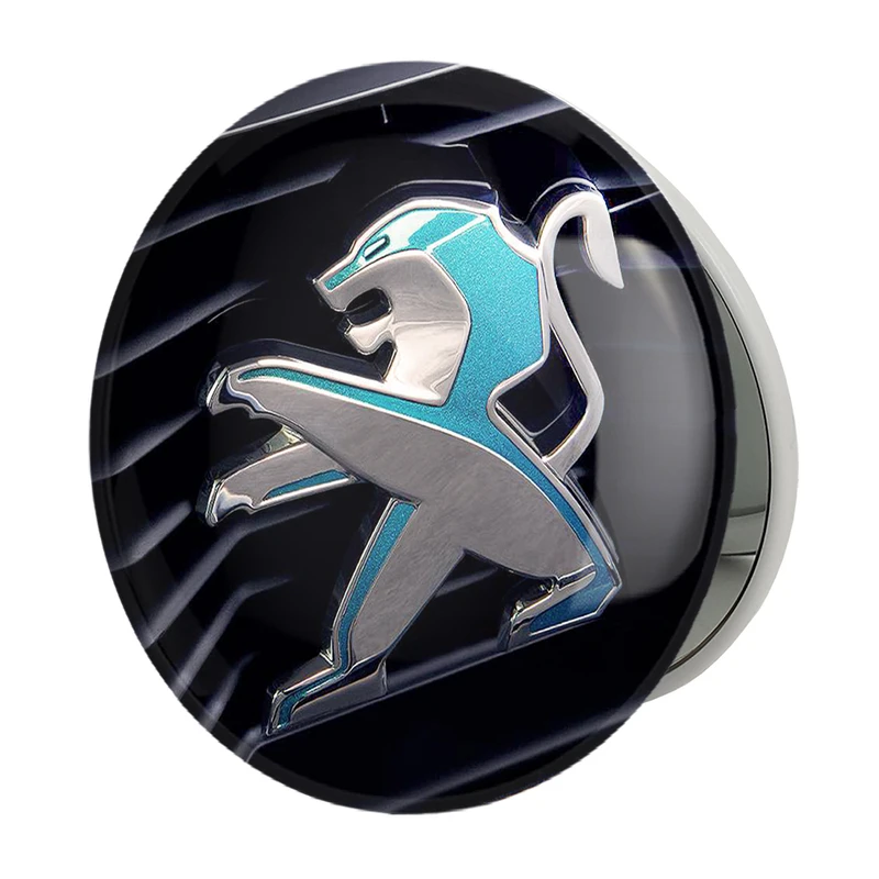 آینه جیبی خندالو طرح پژو Peugeot مدل تاشو کد 23653 