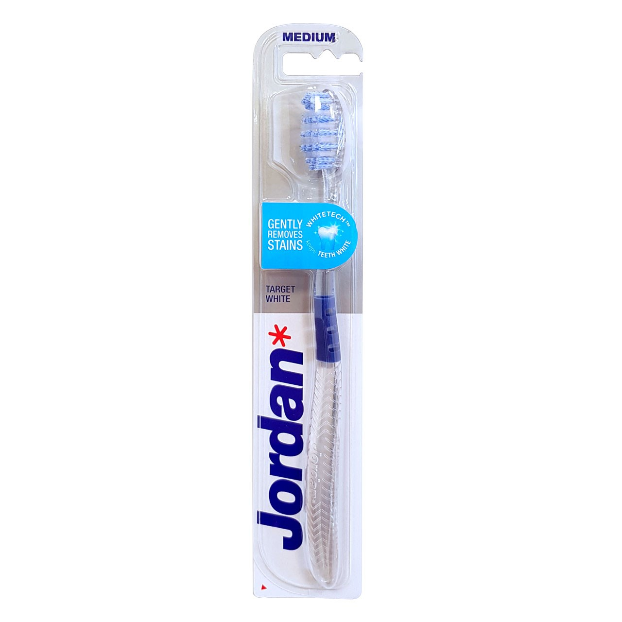 مسواک جردن مدل Target White با برس متوسط