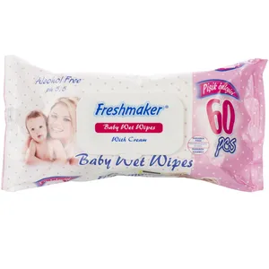 دستمال مرطوب فرش میکر مدل Cream - بسته 60 عددی