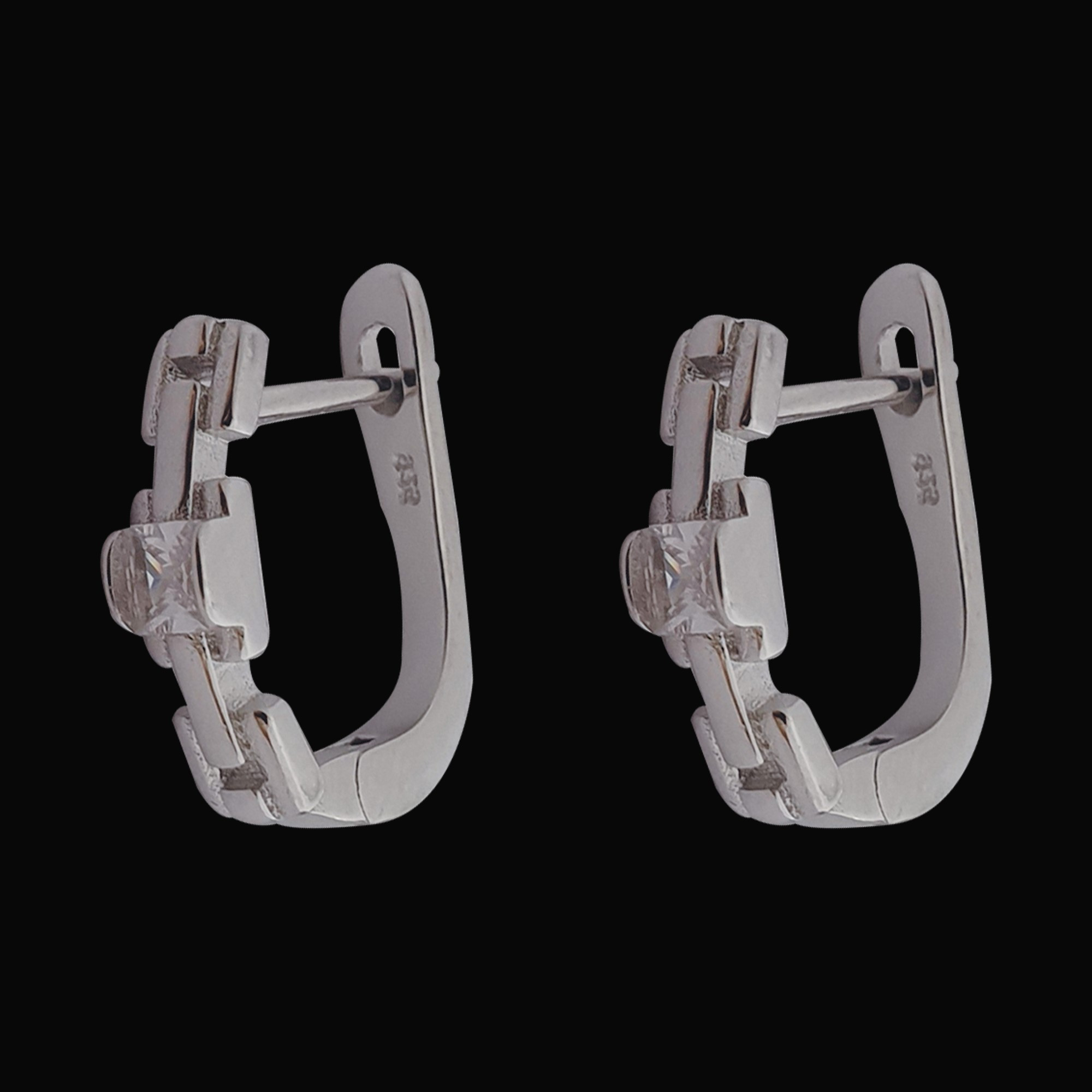 گوشواره نقره زنانه مدل G184 گوشواره نقره زنانه مدل G184