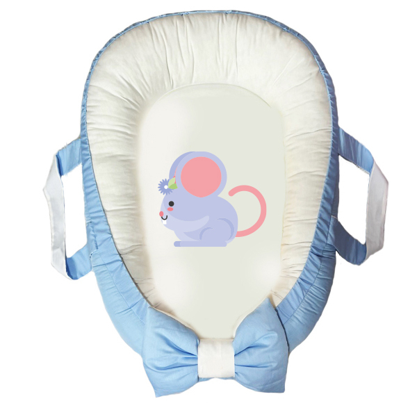 سرویس خواب سه تکه نوزاد مدل گارد محافظ دار طرح موش کد 05