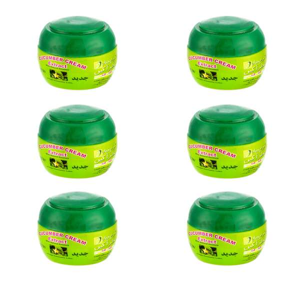 کرم نرم کننده عطرآگین مدل خیار حجم 150 میلی لیتر مجموعه 6 عددی