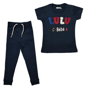 ست تی شرت و شلوار دخترانه لولوکستنیت مدل G-BEBE-N