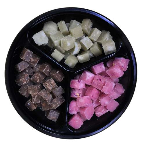 قند طعم دار با طعم نعنا و کاکائو و گل محمدی - 250 گرم