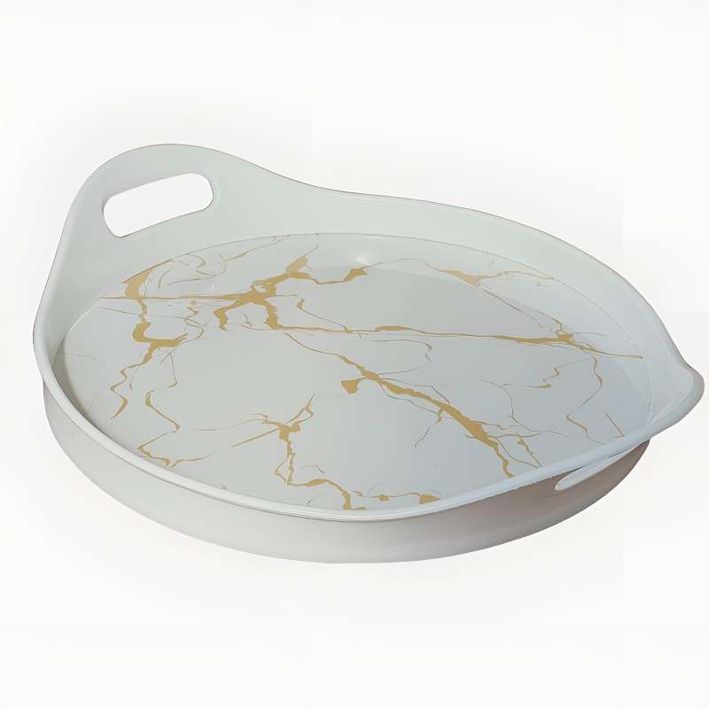 سینی مدل دسته دار طرح Marble کد 8