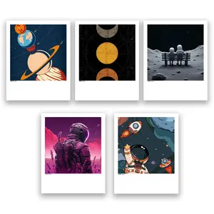 آویز تزیینی عرش مدل فانتزی فضا و کهکشان کد Asa1078 مجموعه پنج عددی