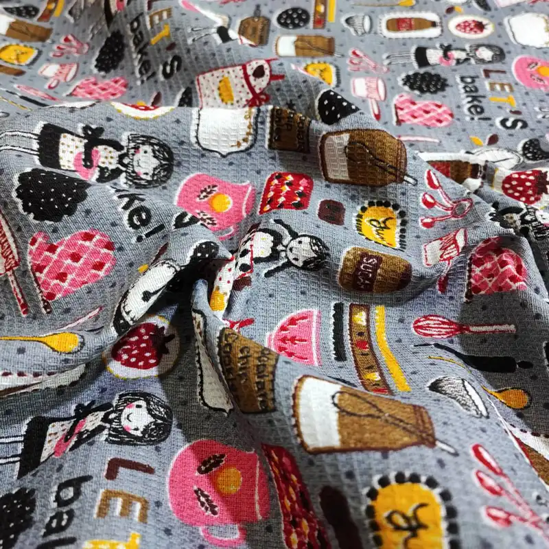 پارچه آشپزخانه طرح پلی پنبه مدل آشپزخانه