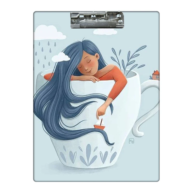 تخته شاسی طرح دختر دریا کد 0639512  سایز A4