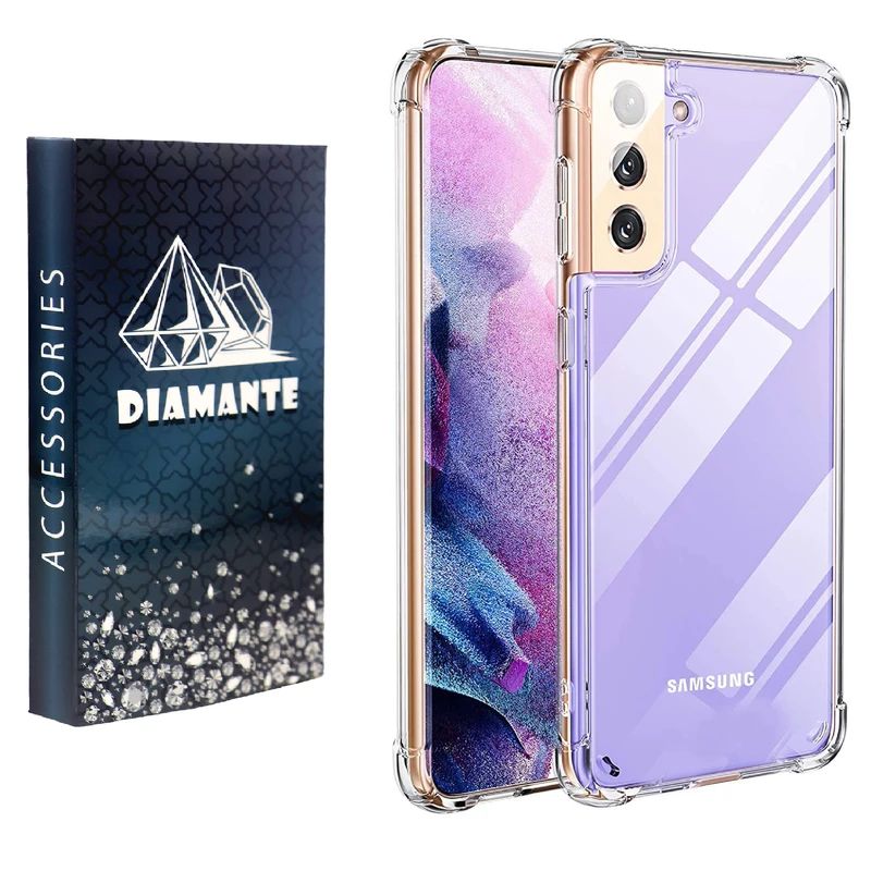 کاور دیامانته مدل Bianco Navy مناسب برای گوشی موبایل سامسونگ Galaxy S21 Plus