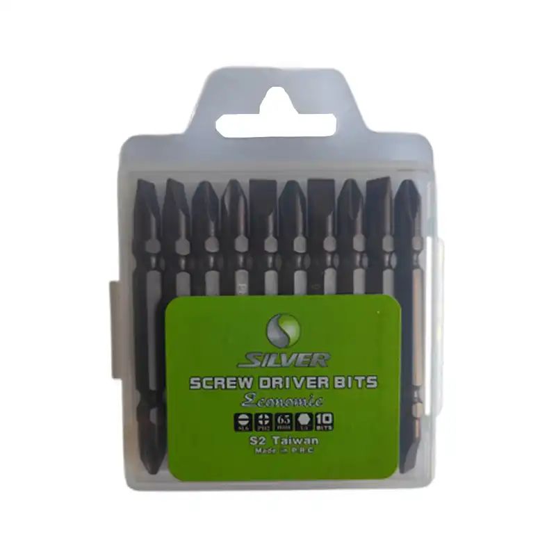 سری پیچ گوشتی یکسر چهار سو یکسر دو سو سیلور مدل economic مجموعه 10 عددی