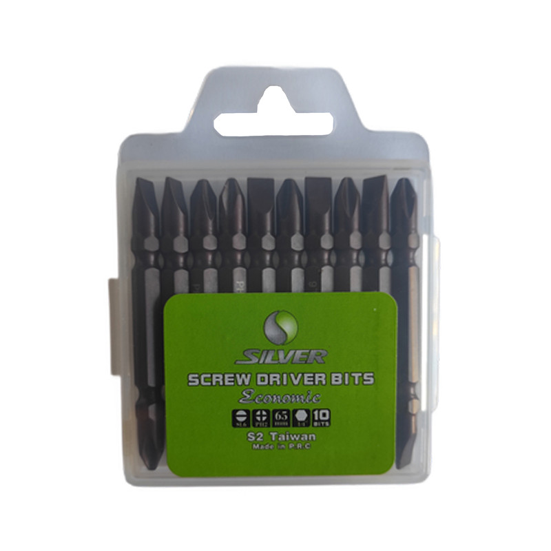 سری پیچ گوشتی یکسر چهار سو یکسر دو سو سیلور مدل economic مجموعه 10 عددی سری پیچ گوشتی یکسر چهار سو یکسر دو سو سیلور مدل economic مجموعه 10 عددی