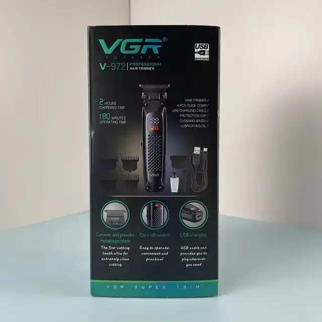 ماشین اصلاح موی سر و صورت وی جی ار مدل V-972